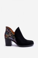 Botki Model Maciejka 04492-99 Black Skóra - Step in style Step in style