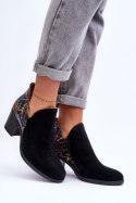 Botki Model Maciejka 04492-99 Black Skóra - Step in style Step in style