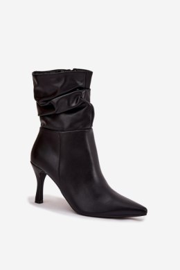 Botki Model Ulisse 8746-1 Black Skóra - Step in style Step in style