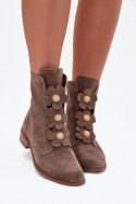 Botki Model Zazoo 3085 Dark Beige - Step in style Step in style