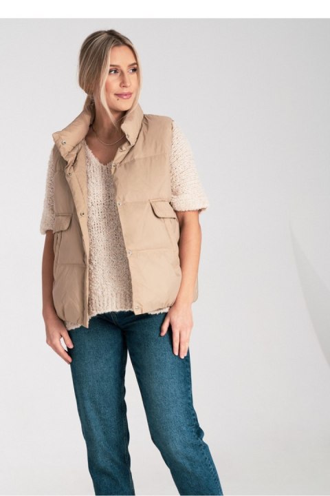 Kamizelka Model M1115 Beige - Figl Figl Kamizelka Model M1115 Beige - Figl Figl