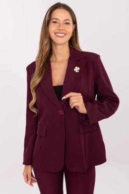 Marynarka Model IT-MA-FL8391.87 Bordo - Rue Paris Rue Paris