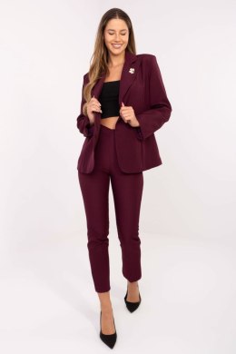Marynarka Model IT-MA-FL8391.87 Bordo - Rue Paris Rue Paris