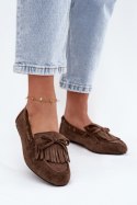 Mokasyny Model Olivianne H8-980H Dark Green - Step in style Step in style