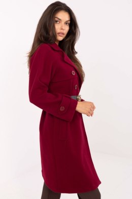 Płaszcz Damski Model IT-PL-FL5712.84 Bordo - Rue Paris Rue Paris