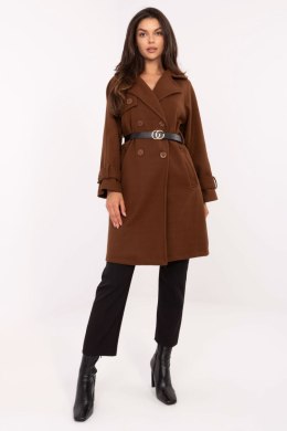Płaszcz Damski Model IT-PL-FL5712.84 Brown - Rue Paris Rue Paris