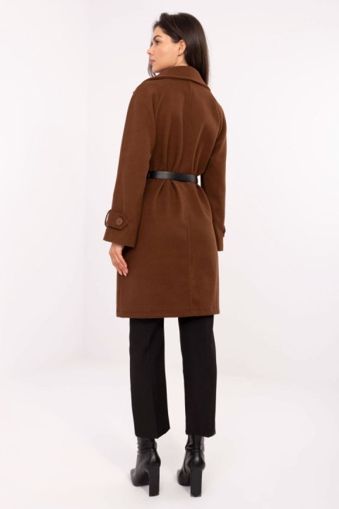 Płaszcz Damski Model IT-PL-FL5712.84 Brown - Rue Paris Rue Paris