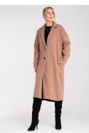 Płaszcz Damski Model M1111 Beige - Figl Figl Płaszcz Damski Model M1111 Beige - Figl Figl