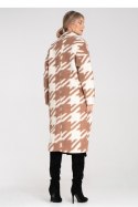 Płaszcz Damski Model M1112 Beige - Figl Figl Płaszcz Damski Model M1112 Beige - Figl Figl