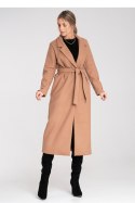Płaszcz Damski Model M1114 Beige - Figl Figl Płaszcz Damski Model M1114 Beige - Figl Figl