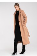 Płaszcz Damski Model M1114 Beige - Figl Figl Płaszcz Damski Model M1114 Beige - Figl Figl