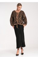 Sweter Damski Model M1094 Black/Beige - Figl Figl Sweter Damski Model M1094 Black/Beige - Figl Figl