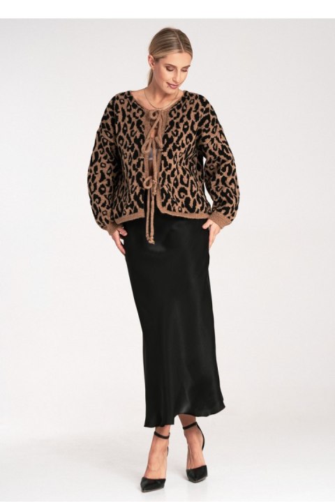Sweter Damski Model M1094 Black/Beige - Figl Figl Sweter Damski Model M1094 Black/Beige - Figl Figl