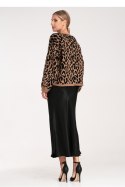 Sweter Damski Model M1094 Black/Beige - Figl Figl Sweter Damski Model M1094 Black/Beige - Figl Figl