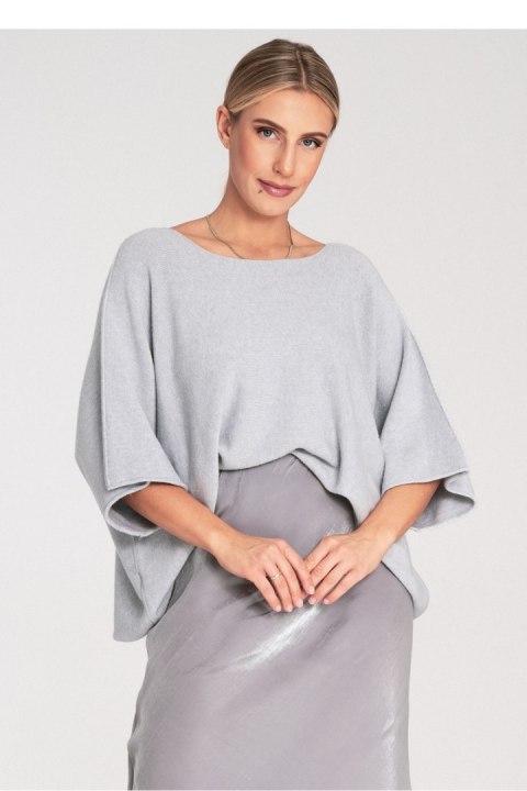 Sweter Damski Model M1102 Grey - Figl Figl Sweter Damski Model M1102 Grey - Figl Figl