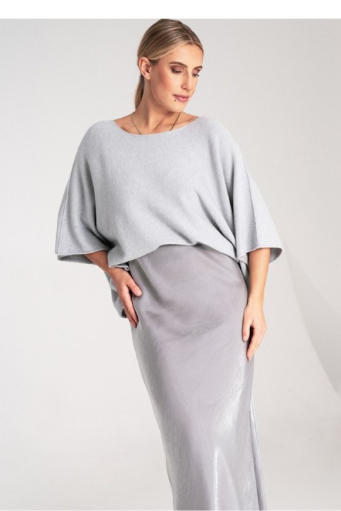 Sweter Damski Model M1102 Grey - Figl Figl Sweter Damski Model M1102 Grey - Figl Figl