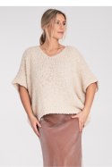 Sweter Damski Model M1109 Beige - Figl Figl Sweter Damski Model M1109 Beige - Figl Figl