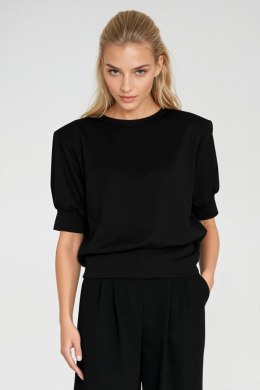 Bluza z krótkim rękawem BL12 Black - Nife Nife