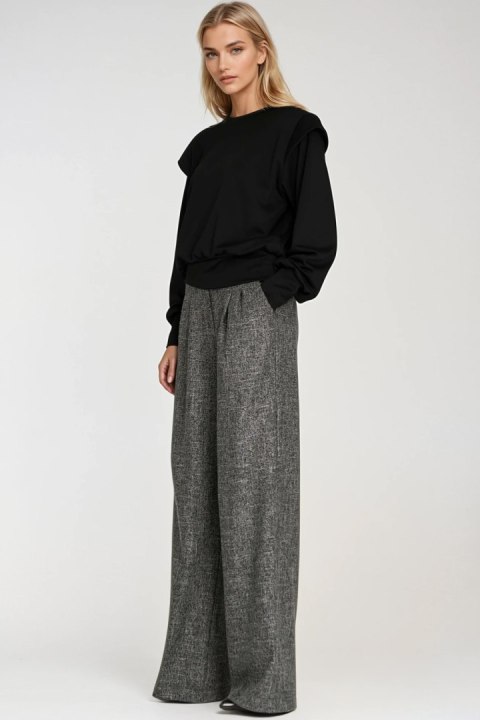 Bluza z wysokimi ściągaczami BL10 Black - Nife Nife