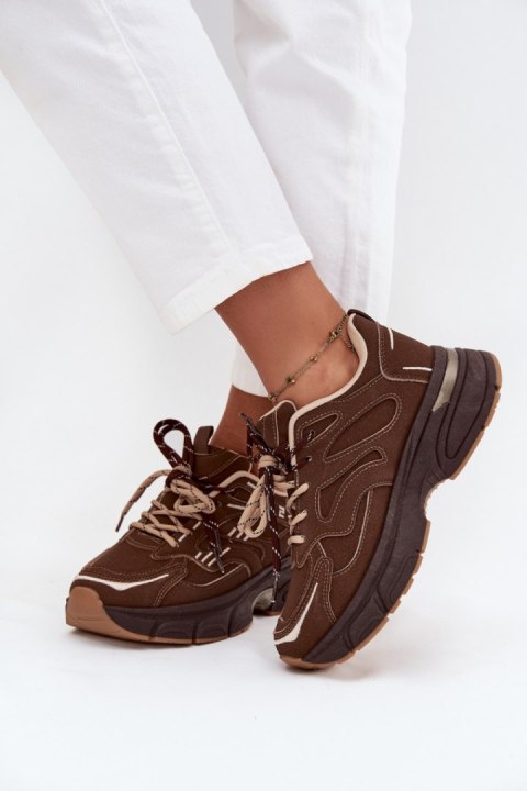 Buty Sportowe Model Annelie C3905 Czekolada - Step in style Step in style