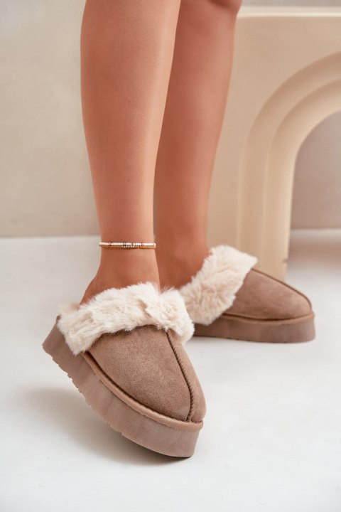 Kapcie Model Doriola FA-181 Dark Beige - Step in style Step in style