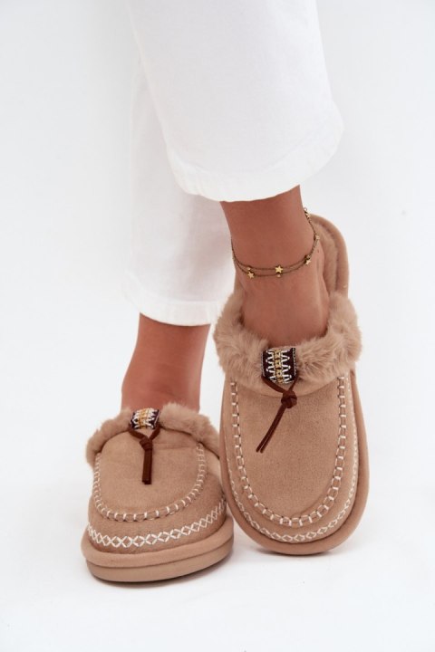 Kapcie Model Perivelle 608 Beige - Step in style Step in style