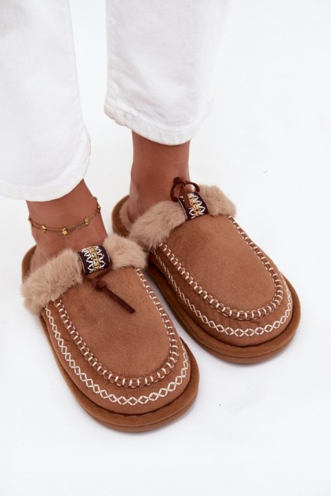 Kapcie Model Perivelle 608 Brown - Step in style Step in style Kapcie Model Perivelle 608 Brown - Step in style Step in style