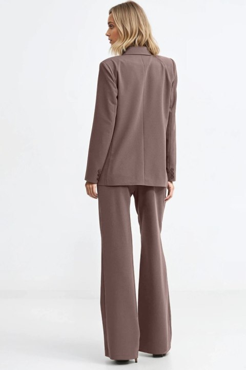 Marynarka oversize dwurzędowa Z88 Mocca - Nife Nife