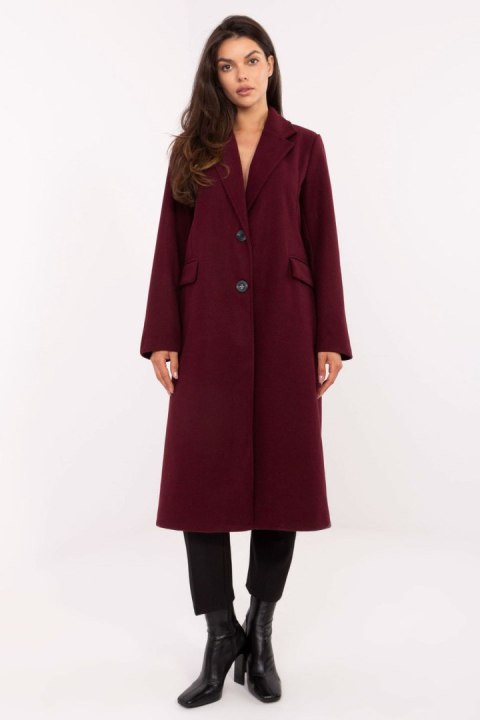 Płaszcz Damski Model IT-PL-80320.65 Bordo - Factory Price Factory Price Płaszcz Damski Model IT-PL-80320.65 Bordo - Factory Price Factory Price