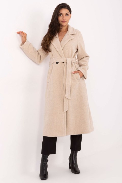 Płaszcz Damski Model IT-PL-96765.17P Light Beige - Factory Price Factory Price Płaszcz Damski Model IT-PL-96765.17P Light Beige - Factory Price Factory Price