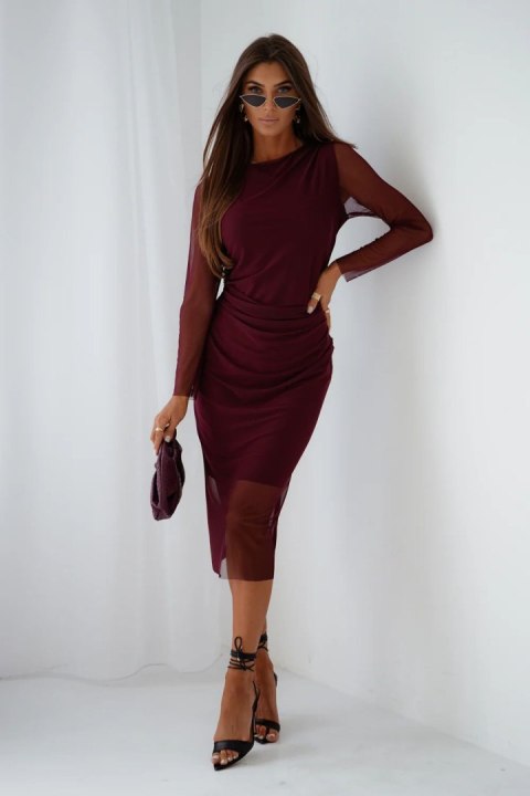 Sukienka Model Lush 363934751 Bordo - LaBalancia LaBalancia Sukienka Model Lush 363934751 Bordo - LaBalancia LaBalancia