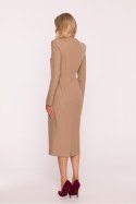 Sukienka Model S412 Beige - Stylove Stylove Sukienka Model S412 Beige - Stylove Stylove