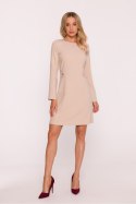 Sukienka Model S419 Beige - Stylove Stylove Sukienka Model S419 Beige - Stylove Stylove