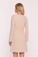 Sukienka Model S419 Beige - Stylove Stylove Sukienka Model S419 Beige - Stylove Stylove