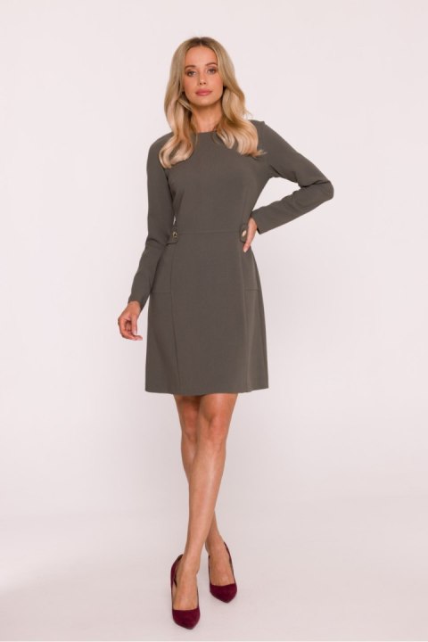 Sukienka Model S419 Khaki - Stylove Stylove Sukienka Model S419 Khaki - Stylove Stylove