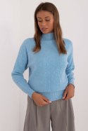Sweter Damski Model AT-SW-2339.54 Blue - AT AT Sweter Damski Model AT-SW-2339.54 Blue - AT AT