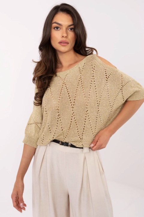 Sweter Damski Model MI-SW-1605.83 Gold - Italy Moda Italy Moda