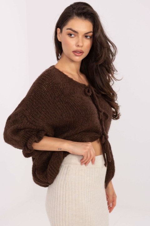 Sweter Damski Model MI-SW-2911.91 Brown - Italy Moda Italy Moda Sweter Damski Model MI-SW-2911.91 Brown - Italy Moda Italy Moda