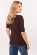 Sweter Damski Model PM-SW-B-615.18 Dark Brown - Factory Price Factory Price Sweter Damski Model PM-SW-B-615.18 Dark Brown - Factory Price Factory Price