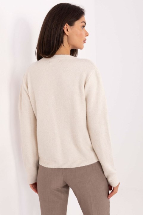 Sweter Damski Model PM-SW-F513.16 Light Beige - Factory Price Factory Price Sweter Damski Model PM-SW-F513.16 Light Beige - Factory Price Factory Price