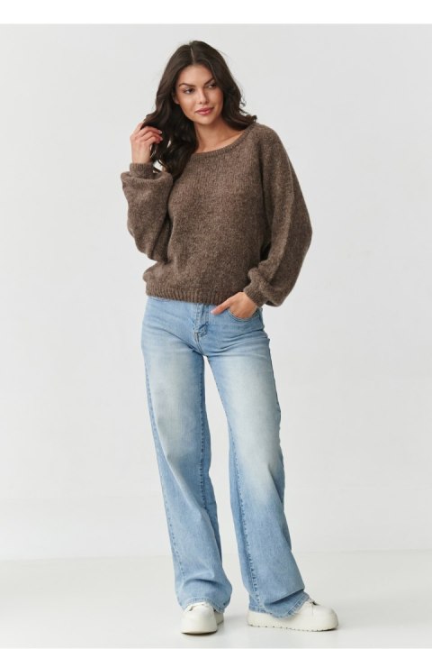 Sweter Damski Model S168 Mocca - Makadamia Makadamia Sweter Damski Model S168 Mocca - Makadamia Makadamia