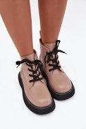 Botki Model Harmine LQ-26 Dark Beige - Step in style Step in style