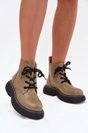Botki Model Harmine LQ-26 Green - Step in style Step in style