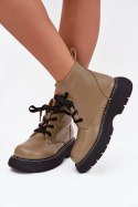 Botki Model Harmine LQ-26 Green - Step in style Step in style
