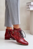 Botki Model Maciejka 5743A-08 Red - Step in style Step in style