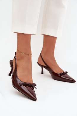 Czółenka Model Olvena P-1467 Czekolada - Step in style Step in style