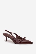 Czółenka Model Olvena P-1467 Czekolada - Step in style Step in style