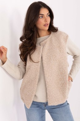 Kamizelka Model IT-KZ-FL9622.29P Light Beige - Rue Paris Rue Paris