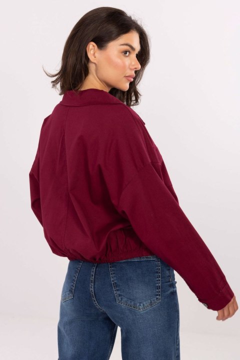 Koszula Damska Model IT-KS-FL9273.86 Bordo - Rue Paris Rue Paris Koszula Damska Model IT-KS-FL9273.86 Bordo - Rue Paris Rue Paris