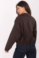 Koszula Damska Model IT-KS-FL9273.86 Dark Brown - Rue Paris Rue Paris
